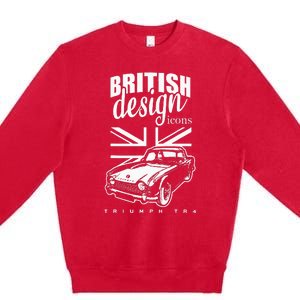 British Classic Super Car Triumph TR4 Premium Crewneck Sweatshirt