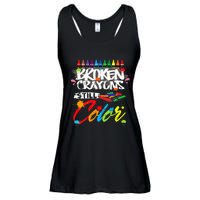 Broken Crayons Still Color Mental Health Awareness Ladies Essential Flowy Tank