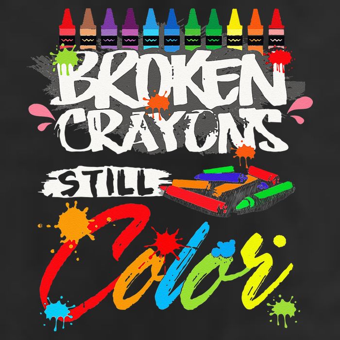 Broken Crayons Still Color Mental Health Awareness Golf Towel