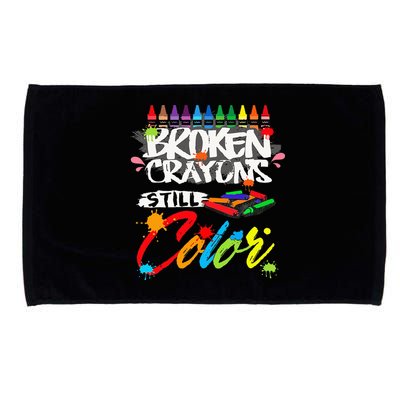 Broken Crayons Still Color Mental Health Awareness Microfiber Hand Towel