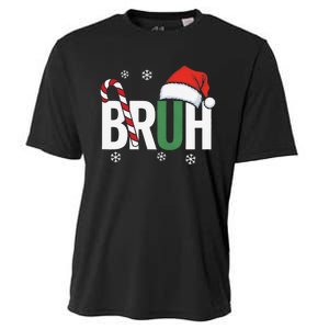 Bruh Christmas Santa Happy Christmas Family Xmas Christmas Gift Cooling Performance Crew T-Shirt