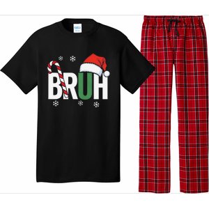 Bruh Christmas Santa Happy Christmas Family Xmas Christmas Gift Pajama Set