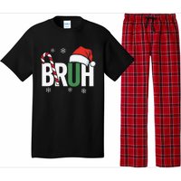 Bruh Christmas Santa Happy Christmas Family Xmas Christmas Gift Pajama Set