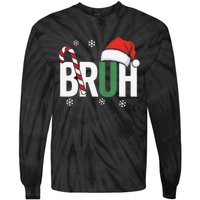 Bruh Christmas Santa Happy Christmas Family Xmas Christmas Gift Tie-Dye Long Sleeve Shirt