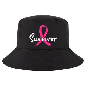 Breast Cancer Survivor Pink Ribbon Breast Cancer Awareness Cool Comfort Performance Bucket Hat