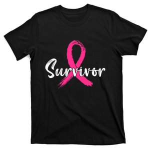 Breast Cancer Survivor Pink Ribbon Breast Cancer Awareness T-Shirt