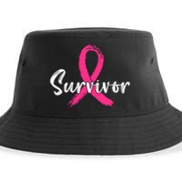 Breast Cancer Survivor Pink Ribbon Breast Cancer Awareness Sustainable Bucket Hat