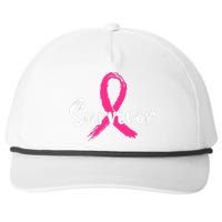 Breast Cancer Survivor Pink Ribbon Breast Cancer Awareness Snapback Five-Panel Rope Hat