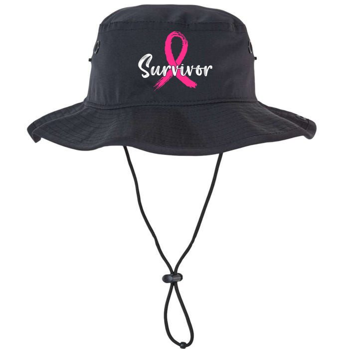 Breast Cancer Survivor Pink Ribbon Breast Cancer Awareness Legacy Cool Fit Booney Bucket Hat