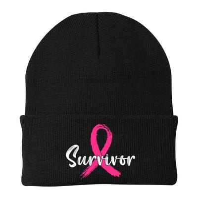 Breast Cancer Survivor Pink Ribbon Breast Cancer Awareness Beanie
