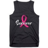 Breast Cancer Survivor Pink Ribbon Breast Cancer Awareness Tank Top