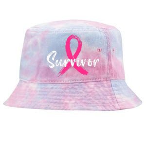 Breast Cancer Survivor Pink Ribbon Breast Cancer Awareness Tie-Dyed Bucket Hat