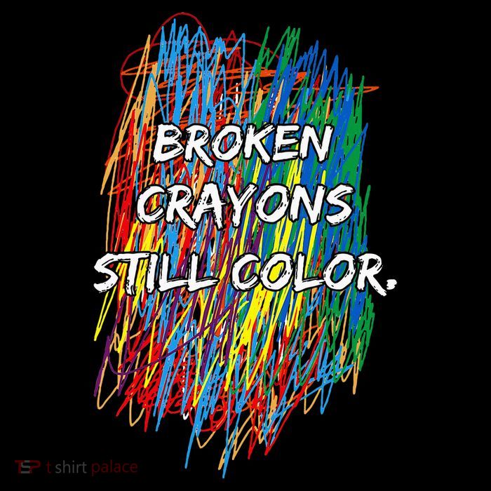 Broken Crayons Still Color Mental Health Awareness Supporter Drawstring Bag