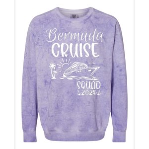 Bermuda Cruise Squad 2024 Bermuda Holiday Family Matching Colorblast Crewneck Sweatshirt