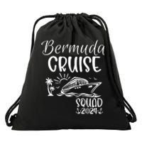 Bermuda Cruise Squad 2024 Bermuda Holiday Family Matching Drawstring Bag