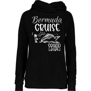 Bermuda Cruise Squad 2024 Bermuda Holiday Family Matching Womens Funnel Neck Pullover Hood