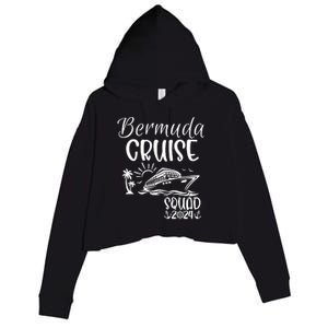 Bermuda Cruise Squad 2024 Bermuda Holiday Family Matching Crop Fleece Hoodie