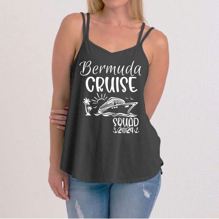 Bermuda Cruise Squad 2024 Bermuda Holiday Family Matching Women's Strappy Tank