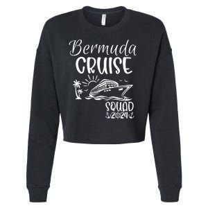 Bermuda Cruise Squad 2024 Bermuda Holiday Family Matching Cropped Pullover Crew