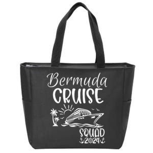 Bermuda Cruise Squad 2024 Bermuda Holiday Family Matching Zip Tote Bag