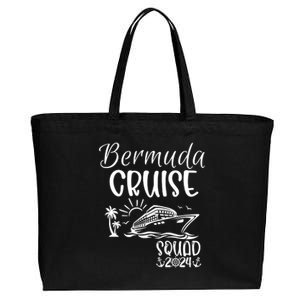 Bermuda Cruise Squad 2024 Bermuda Holiday Family Matching Cotton Canvas Jumbo Tote