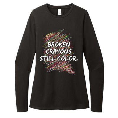 Broken Crayons Still Color Mental Health Awareness Womens CVC Long Sleeve Shirt