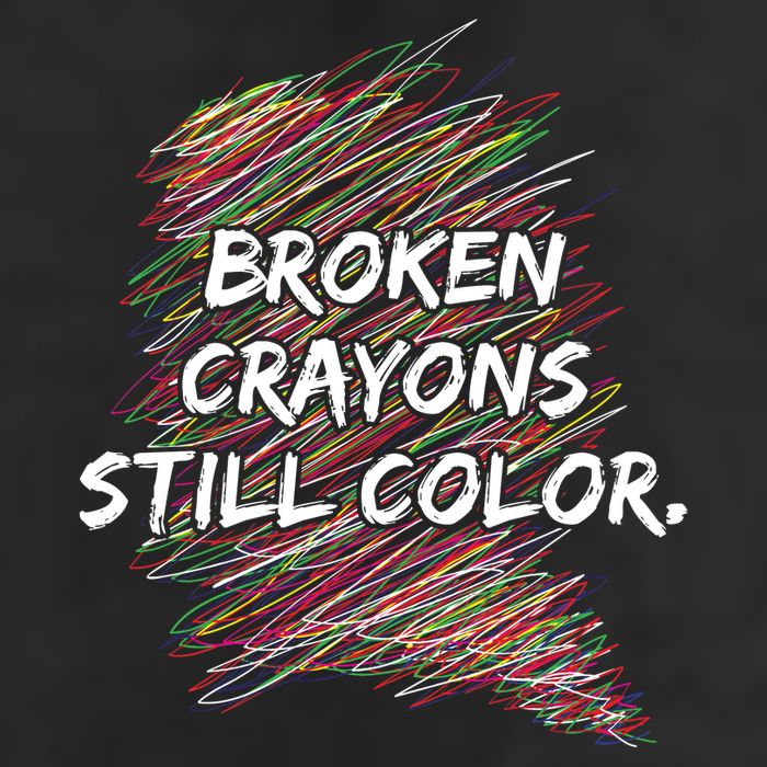 Broken Crayons Still Color Mental Health Awareness Golf Towel