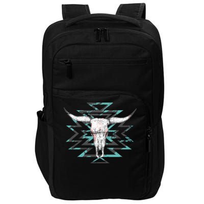 Boho Cow Skull Impact Tech Backpack