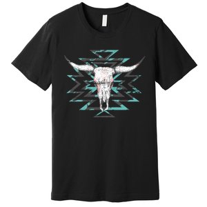 Boho Cow Skull Premium T-Shirt