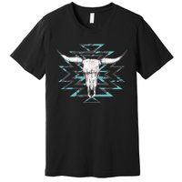 Boho Cow Skull Premium T-Shirt