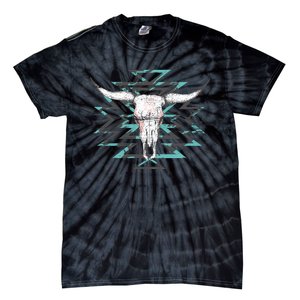 Boho Cow Skull Tie-Dye T-Shirt