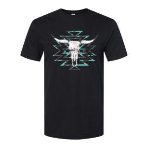 Boho Cow Skull Softstyle CVC T-Shirt