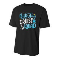 Birthday Cruise Squad Cruising Vacation Funny Crew Youth Performance Sprint T-Shirt