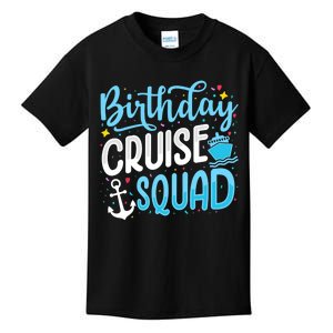 Birthday Cruise Squad Cruising Vacation Funny Crew Kids T-Shirt