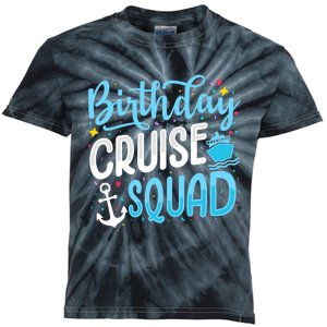 Birthday Cruise Squad Cruising Vacation Funny Crew Kids Tie-Dye T-Shirt