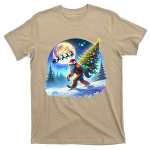 Bigfoot Christmas Santa Holiday Sasquatch Xmas T-Shirt