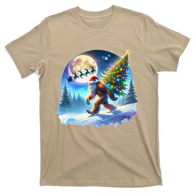 Bigfoot Christmas Santa Holiday Sasquatch Xmas T-Shirt