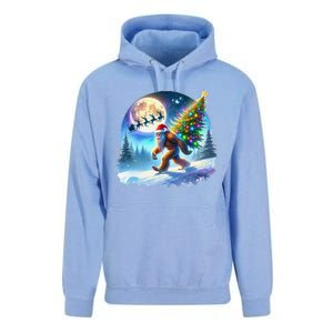 Bigfoot Christmas Santa Holiday Sasquatch Xmas Unisex Surf Hoodie