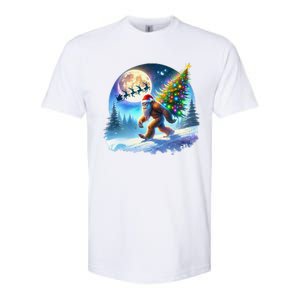 Bigfoot Christmas Santa Holiday Sasquatch Xmas Softstyle CVC T-Shirt