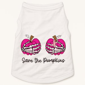 Breast Cancer Save The Pumpkins Doggie Tank