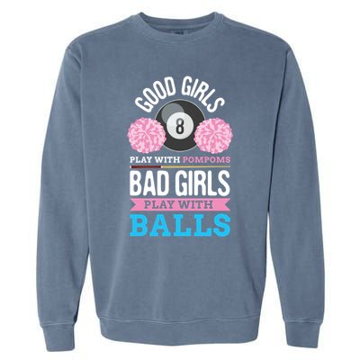 Billiards Cue Sport Game Pool Balls Billiard Player Gift Cute Gift Garment-Dyed Sweatshirt