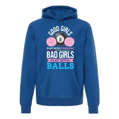 Billiards Cue Sport Game Pool Balls Billiard Player Gift Cute Gift Premium Hoodie