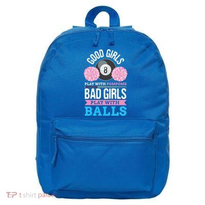 Billiards Cue Sport Game Pool Balls Billiard Player Gift Cute Gift 16 in Basic Backpack
