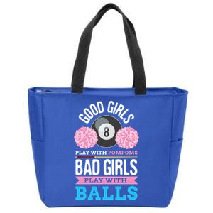 Billiards Cue Sport Game Pool Balls Billiard Player Gift Cute Gift Zip Tote Bag