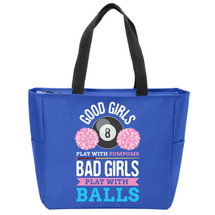 Billiards Cue Sport Game Pool Balls Billiard Player Gift Cute Gift Zip Tote Bag