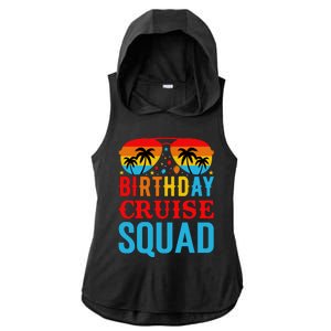 Birthday Cruise Squad Ladies PosiCharge Tri-Blend Wicking Draft Hoodie Tank