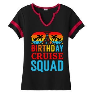 Birthday Cruise Squad Ladies Halftime Notch Neck Tee