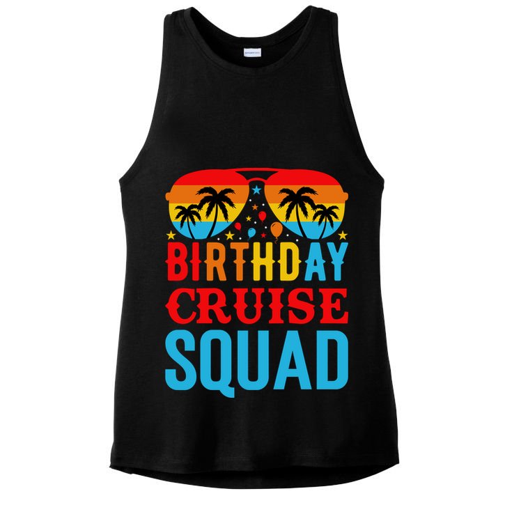 Birthday Cruise Squad Ladies PosiCharge Tri-Blend Wicking Tank