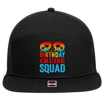 Birthday Cruise Squad 7 Panel Mesh Trucker Snapback Hat