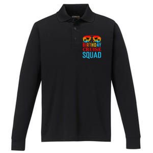 Birthday Cruise Squad Performance Long Sleeve Polo